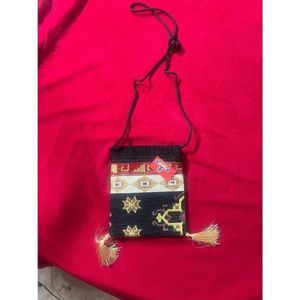 Fabric shoulder bag small